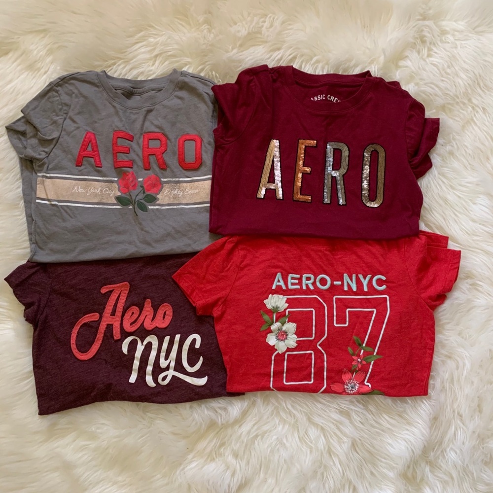 Aeropostale classic crew t- shirt bundle
